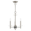 Livex Lighting 3 Lt Brushed Nickel Mini Chandelier - 42703-91