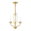 Livex Lighting 3 Light Soft Gold Chandelier - 42903-33