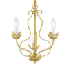 Livex Lighting 3 Light Soft Gold Chandelier - 42903-33