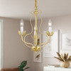 Livex Lighting 3 Light Soft Gold Chandelier - 42903-33