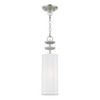 Livex Lighting 1 Brushed Nickel Mini Pendant - 42981-91