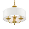 Livex Lighting 3 Light Soft Gold Pendant Chandelier - 42983-33