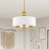 Livex Lighting 3 Light Soft Gold Pendant Chandelier - 42983-33