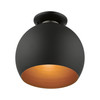 Livex Lighting 1 Light Black Semi-flush Mount - 43390-04