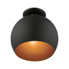 Livex Lighting 1 Light Black Semi-flush Mount - 43390-04