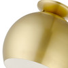 Livex Lighting 1 Light Soft Gold Semi-flush Mount - 43390-33