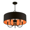 Livex Lighting 5 Light Black Pendant Chandelier - 45615-04
