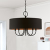 Livex Lighting 5 Light Black Pendant Chandelier - 45615-04