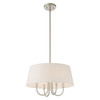 Livex Lighting 4 Lt Brushed Nickel Pendant Chandelier - 50804-91