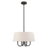 Livex Lighting 4 Lt English Bronze Pendant Chandelier - 50804-92