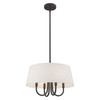 Livex Lighting 4 Lt English Bronze Pendant Chandelier - 50804-92