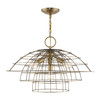 Livex Lighting 4 Lt Antique Brass Chandelier - 50948-01