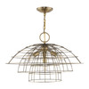 Livex Lighting 4 Lt Antique Brass Chandelier - 50948-01