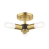 Livex Lighting 3 Lt Satin Brass Ceiling Mount - 51137-12