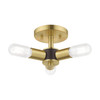 Livex Lighting 3 Lt Satin Brass Ceiling Mount - 51137-12