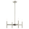Livex Lighting 4 Lt Brushed Nickel Mini Chandelier - 51174-91
