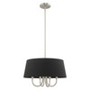 Livex Lighting 4 Lt Brushed Nickel Pendant Chandelier - 51354-91