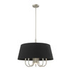 Livex Lighting 6 Lt Brushed Nickel Pendant Chandelier - 51356-91