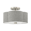 Livex Lighting 2 Lt Brushed Nickel Ceiling Mount - 51362-91