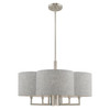 Livex Lighting 6 Lt Brushed Nickel Pendant Chandelier - 51365-91