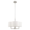 Livex Lighting 4 Lt Brushed Nickel Pendant Chandelier - 51924-91