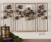 Uttermost Metal Tulips Wall Art Set/3