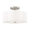 Livex Lighting 2 Lt Brushed Nickel Ceiling Mount - 52152-91