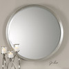 Uttermost Serenza Round Silver Mirror