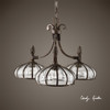 Uttermost Galeana 3 Light Iron Chandelier