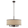 Livex Lighting 7 Lt Bronze Pendant Chandelier - 62614-07