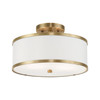 Livex Lighting 2 Lt Antique Brass Ceiling Mount - 62627-01