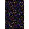 Neon Lights Looped Fluorescent Area Rugs