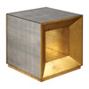 Uttermost Flair Gold Cube Table