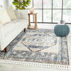 Jaipur Living Samsun BAH04 Medallion Blue Power Loomed Area Rugs