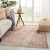 Jaipur Living Thistle BOH11 Oriental Orange Printed Area Rugs