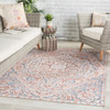 Jaipur Living Annette CHT04 Medallion Blue Power Loomed Area Rugs