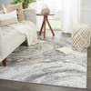 Jaipur Living Gatlin FRR05 Abstract Gray Power Loomed Area Rugs