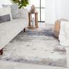 Jaipur Living Ridley GRO05 Abstract Gray Power Loomed Area Rugs