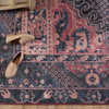 Jaipur Living Issa KNC02 Medallion Dark Blue Power Loomed Area Rugs