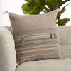 Jaipur Living Cainen AMU01 Stripes Brown Pillows