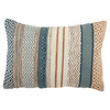 Jaipur Living Fleeta ISK03 Geometric Blue - 16"x24" 100% Polyester Pillow