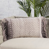 Jaipur Living Haskell LIR08 Geometric Taupe - 13"x21" 100% Polyester Pillow