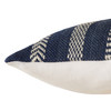 Jaipur Living Papyrus PMP02 Stripes Blue - 13"x21" 100% Polyester Pillow