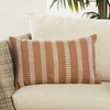 Jaipur Living Papyrus PMP03 Stripes Tan - 13"x21" 100% Polyester Pillow