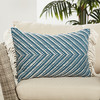 Jaipur Living Odessa SET06 Chevron Blue - 16"x24" 100% Polyester Pillow