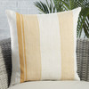 Jaipur Living Parque ACA01 Stripes Gold - 20"x20" 100% Polyester Pillow