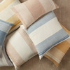 Jaipur Living Parque ACA04 Stripes Blue - 20"x20" 100% Polyester Pillow