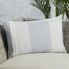 Jaipur Living Carinda ACA07 Stripes Gray - 13"x21" 100% Polyester Pillow