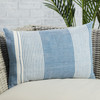 Jaipur Living Carinda ACA08 Stripes Blue - 13"x21" 100% Polyester Pillow