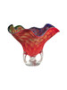 Dale Tiffany Cinnabar Wave Hand Blown Art Glass Vase